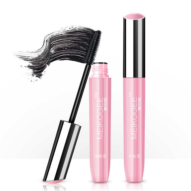 廠家直銷美可姬睫毛膏纖長濃密3d睫毛膏矽膠刷頭防水品牌彩妝批發