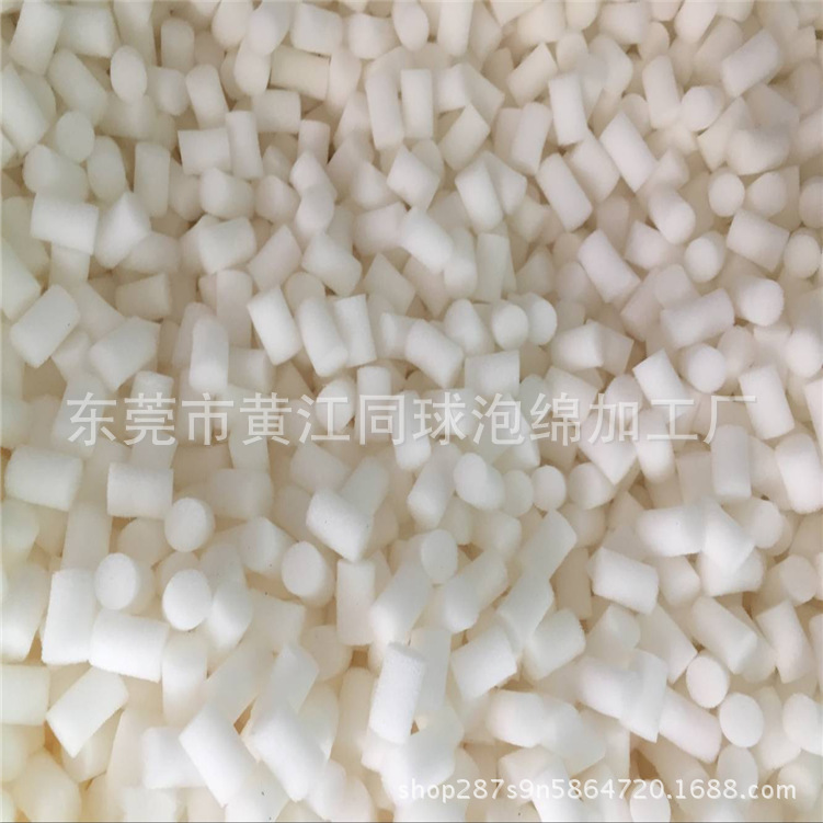 厂家直发 10MM清洁注射药膏棉芯 白色实心海绵柱子 清洁绵芯