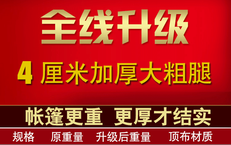 Automatic Bold Outdoor Advertising Tent Four Corners Large Umbrella Awning Telescopic Isolation Tent Stall Stall Tent