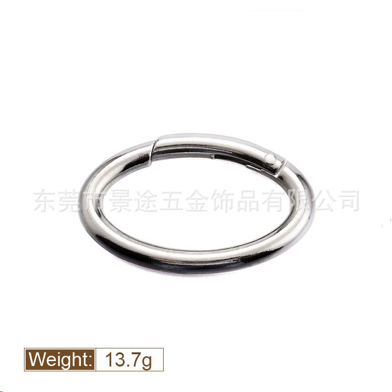 Factory direct supply zinc alloy activity ring handbag accessories spring ring zinc alloy key ring
