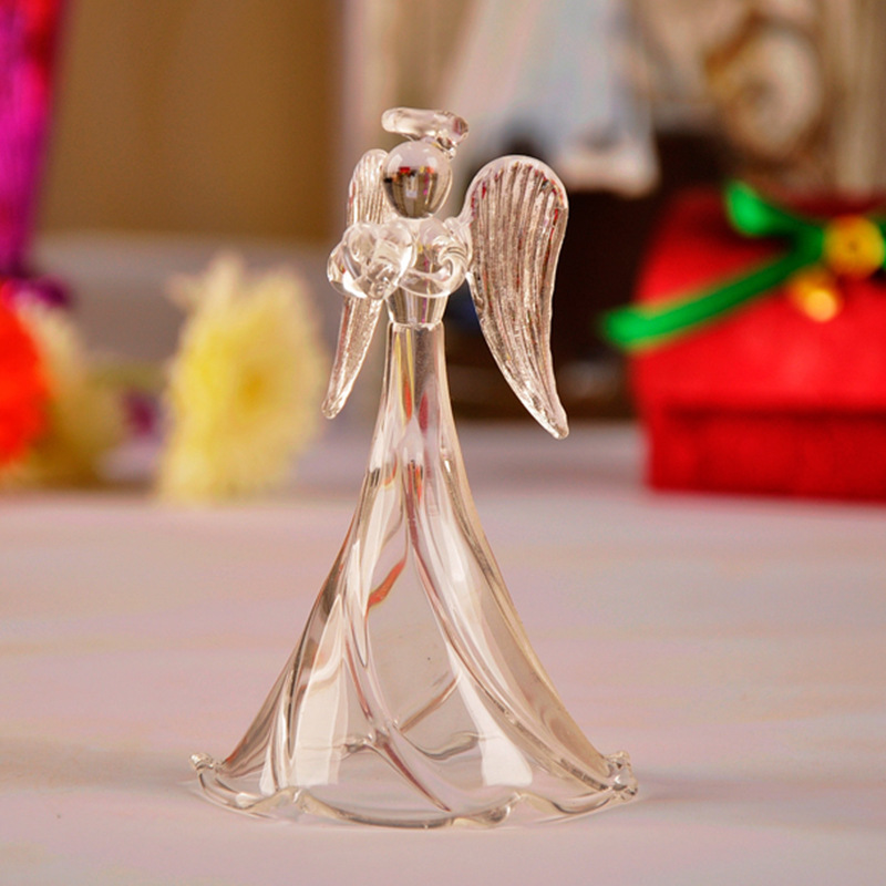 Vidrio bendición Ángel campanas de viento estilo novia/chica regalo creativo regalo de boda