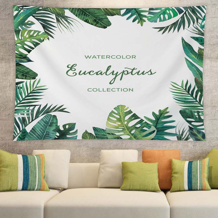 北欧背景布ins床头挂布装饰挂毯印花沙滩毯沙滩巾坐毯厂家直|ms