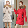 cotton-padded clothes have more cash than can be accounted for 2018 winter new pattern Korean Edition Down Cotton Women's wear Self cultivation Hair collar thickening coat