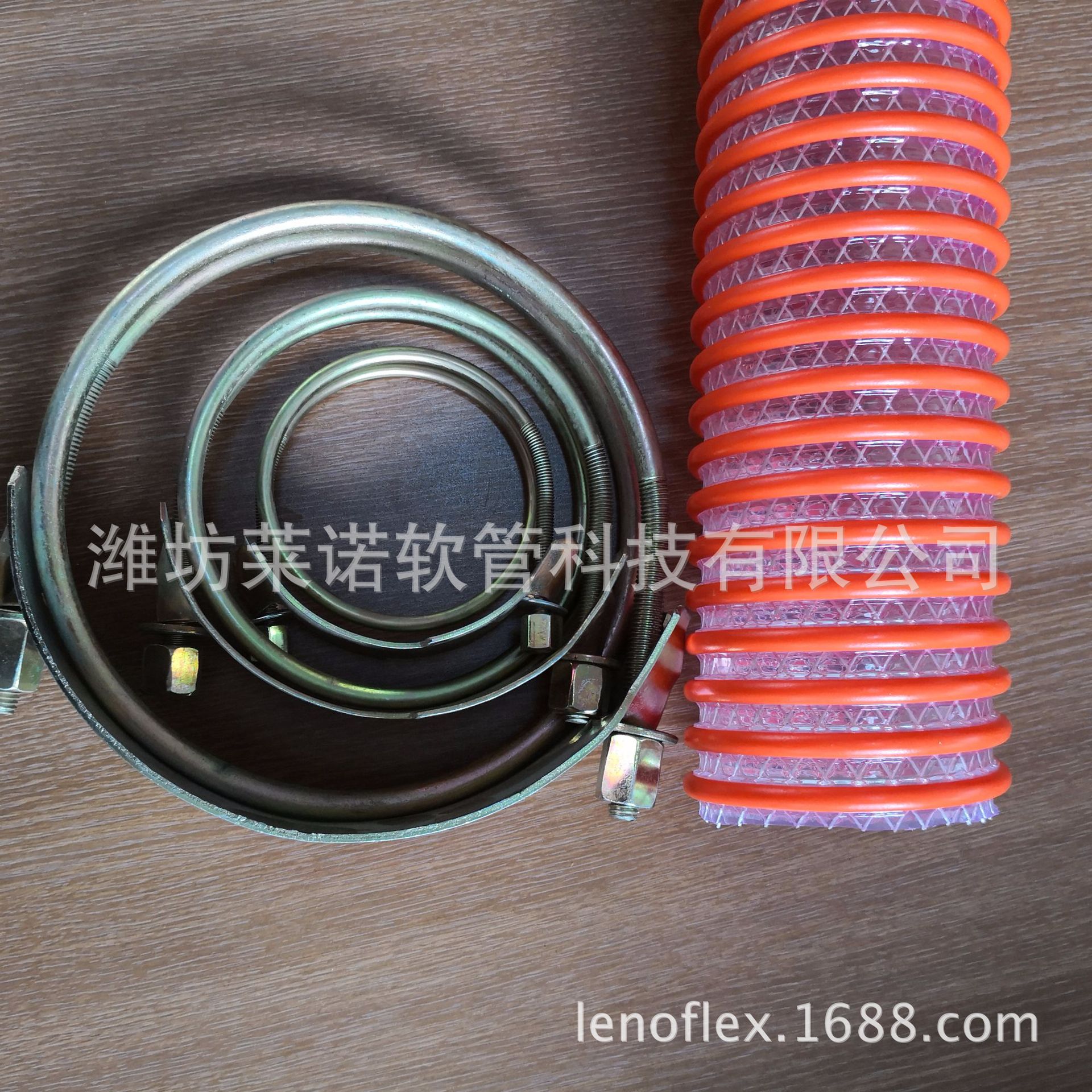 厂家直供 二丁酯纤维加强pvc塑筋缠绕吸水管 排污管