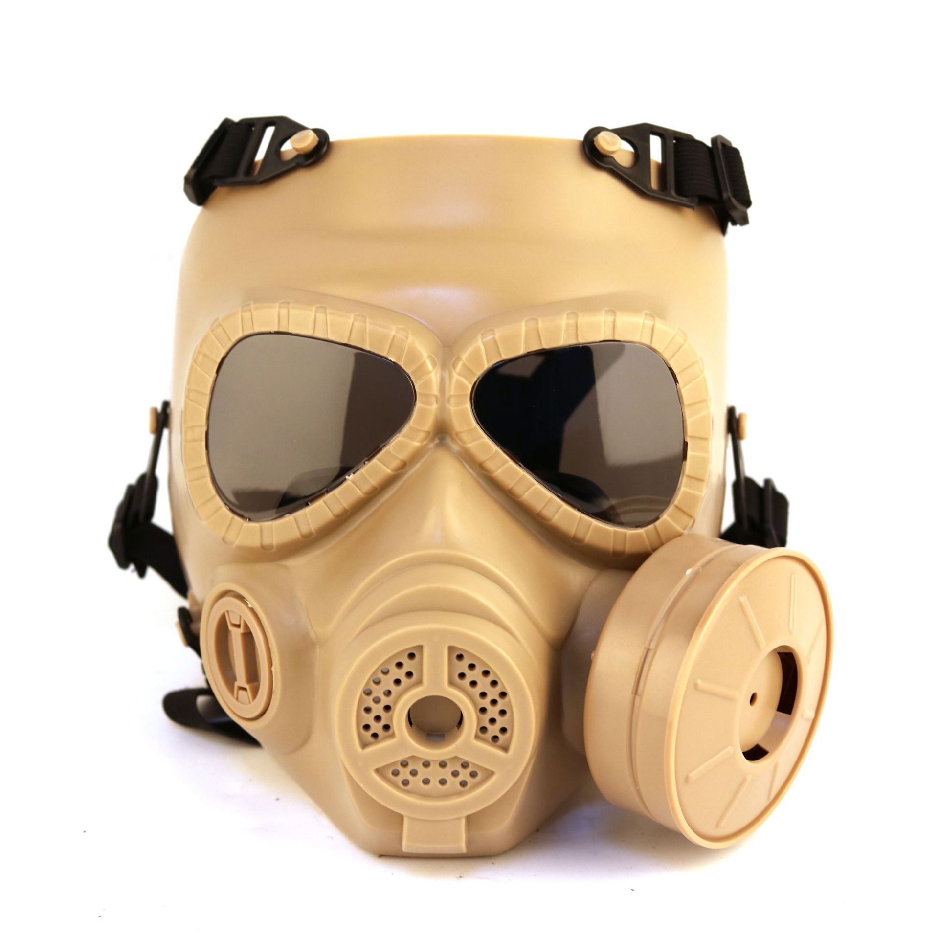 一个穿着防护服带着防毒面具的人物形象透明PNG素材