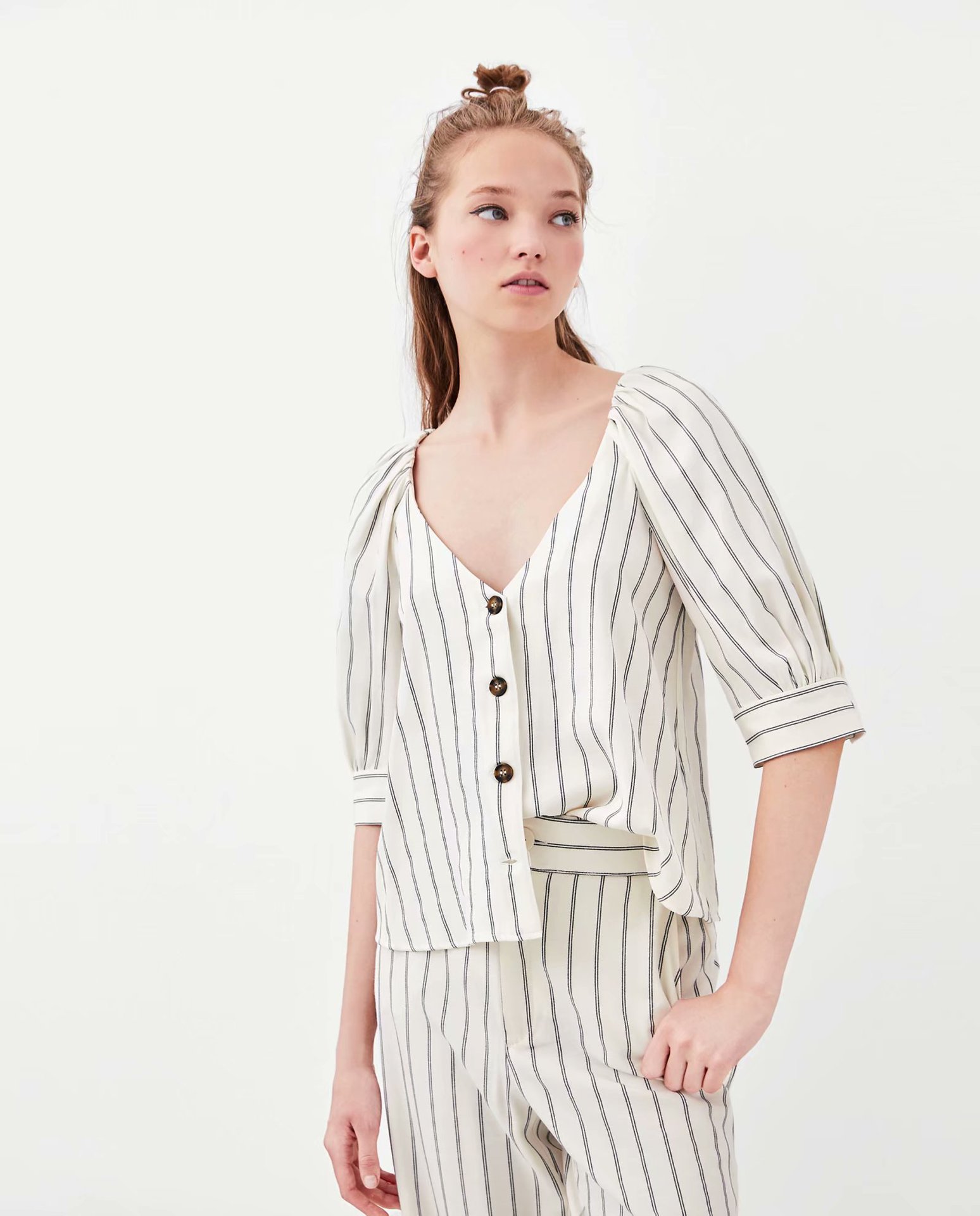 Cotton Fashioncoat(White-S) NHAM4342-White-S