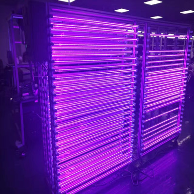 T8壹體化紫外線燈管LED固化燈黑光燈0.6米10W紫光燈鬼屋效果燈