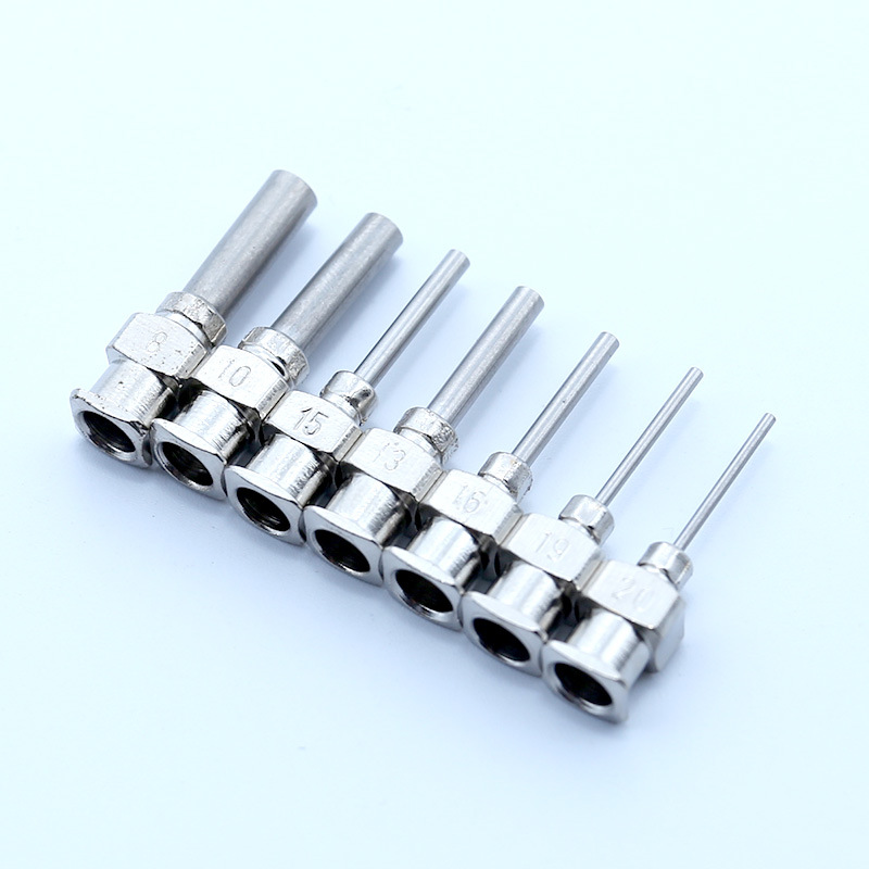 非标定制13MM金属针头平口点胶机针头批发精密不锈钢点胶针咀