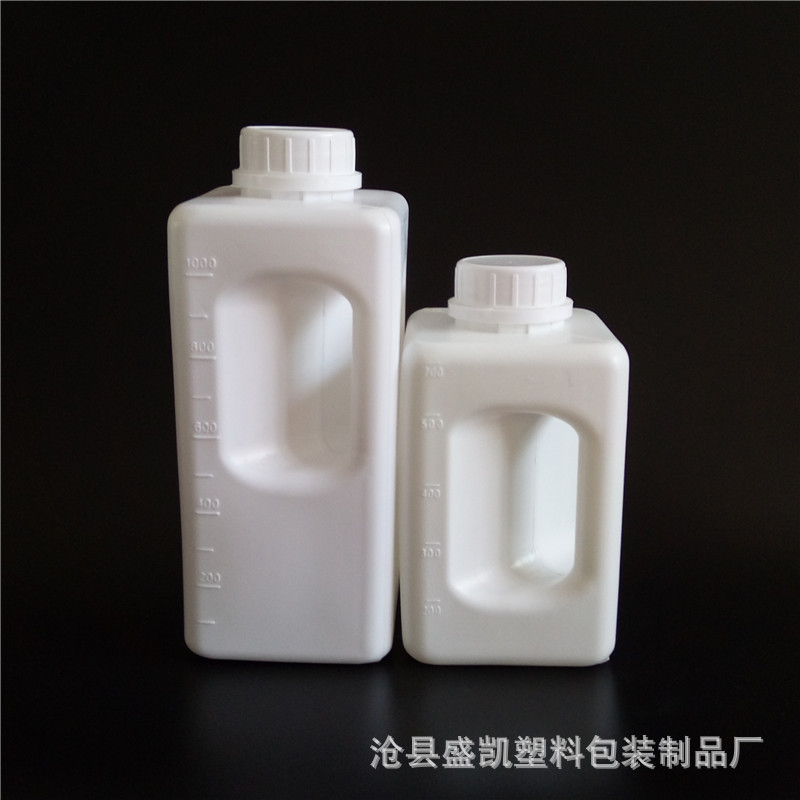 批发500ml毫升墙纸基膜瓶 液体瓶 化工消毒塑料方瓶手提塑料瓶