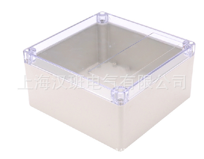 透明盖塑料接线电源开关盒线路板安防电缆接线盒192*188*100mm