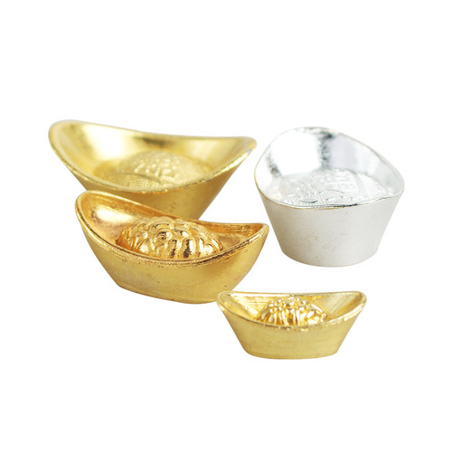 Manufacturer Alloy Yuanbao Ornaments Zinc Alloy Yuanbao Home Decorations Metal Yuanbao Home Decorations Wholesale