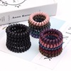 Fashionable matte hair accessory, big dark telephone, hair rope, Korean style, wide color palette