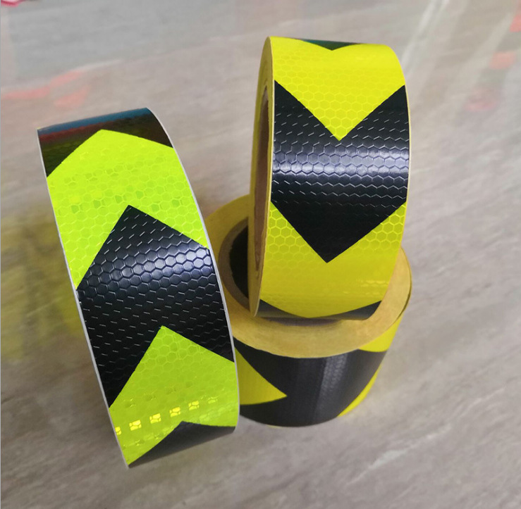 反光材料反光膜 黄绿交通箭头导向标反光条 汽车车身反光贴