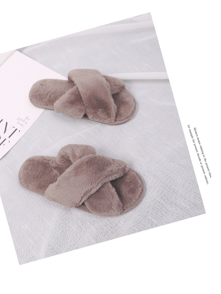 Home Furry Cotton Slippers NSKJX71190