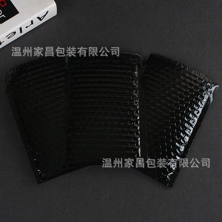 黑色镀铝膜气泡信封袋 加厚泡沫袋 防震防压物流快递袋定制批发|ms