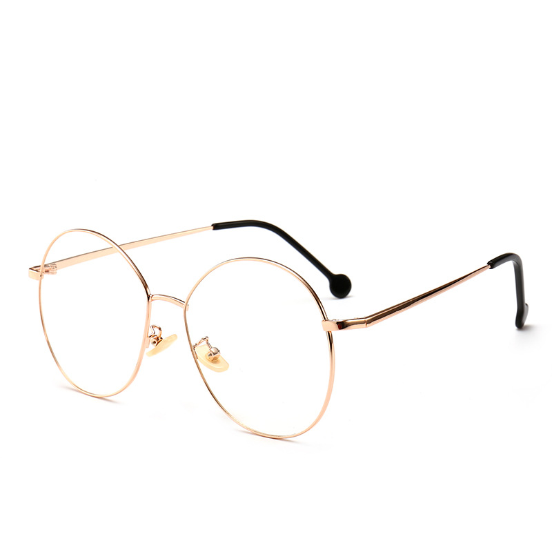 Gafas de marco redondo retro miopía de los hombres gafas lisas marco redondo de las mujeres gafas lisas estilo coreano Marco de gafas de moda marco para estudiantes image 5