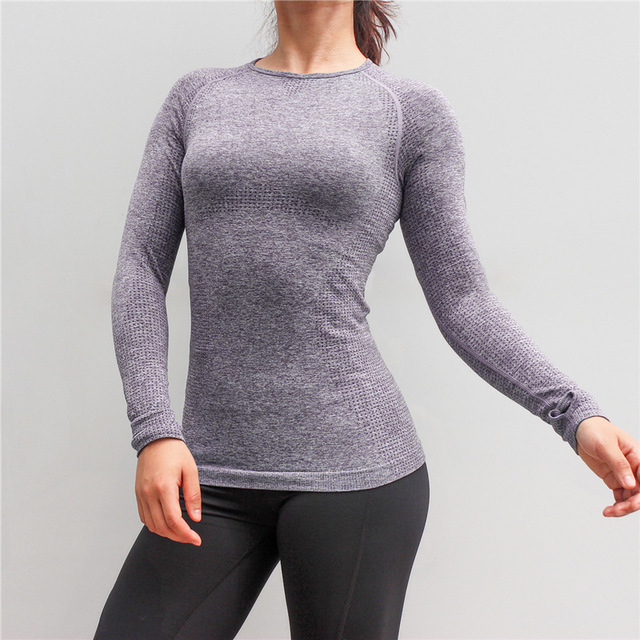 Long-sleeved Yoga Clothes Jacket Slim and High-Stretch Yoga Clothes T-shirts Wholesale