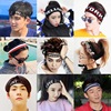 Knitted headband for yoga with letters suitable for men and women