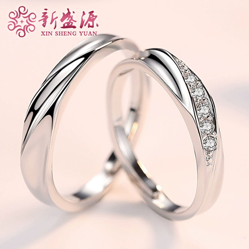 925 стерлингового серебра пара кольцо открытие тактично кольцо мужчины и женщины живут японский корейский оптом