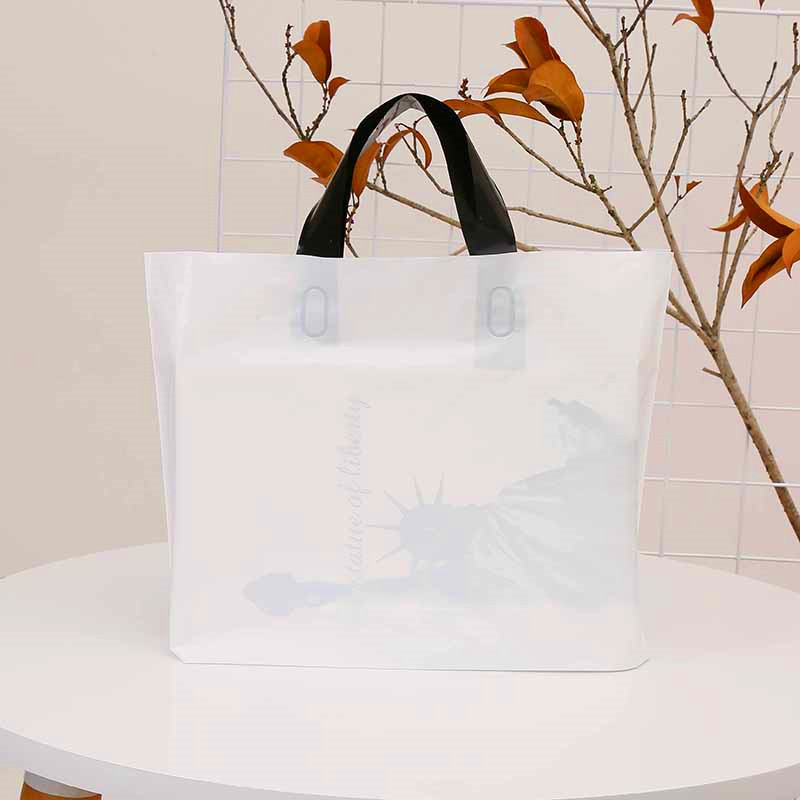 加厚大中小号服装店横版手提袋子PE塑料包装袋礼品提手袋可印刷