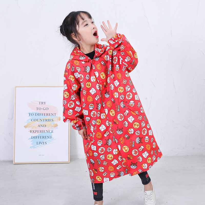 儿童雨衣 面包超人雨衣 儿童雨披小孩宝宝幼儿pongee碰击布防水衣|ms
