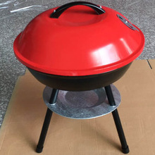 厂家直供14寸烧烤炉 小苹果炉颜色便携式烧烤炉