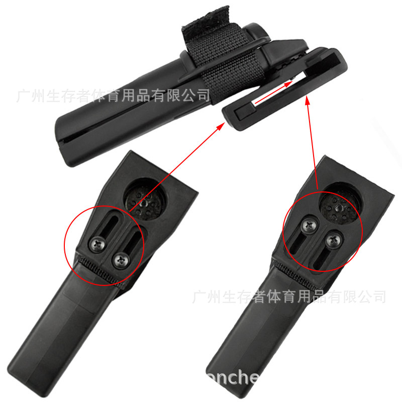 Superviviente al aire libre linterna cubierta ingeniería de plástico giratorio linterna cubierta linterna cubierta equipo táctico ESP