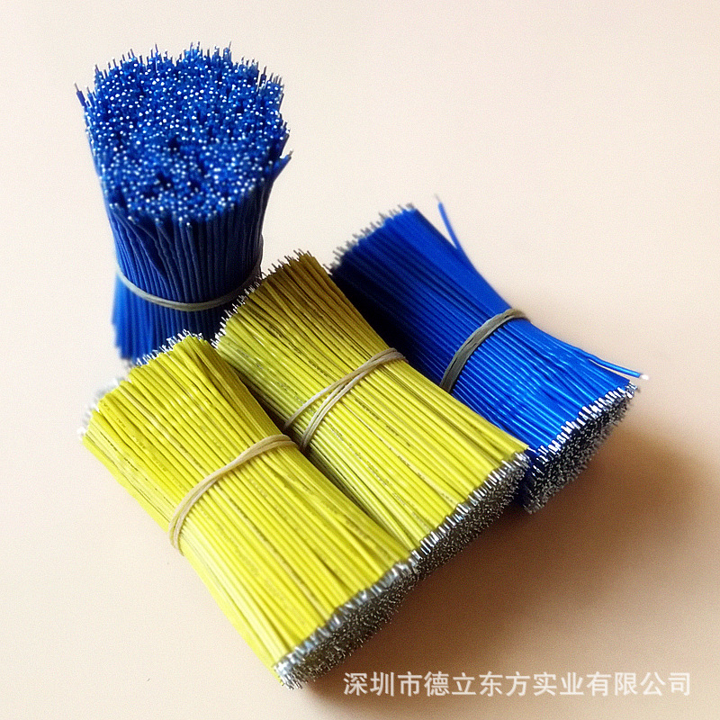 厂家直销 浸锡短线 60mm长 24号 UL3239 硅胶高压高温电子线加工