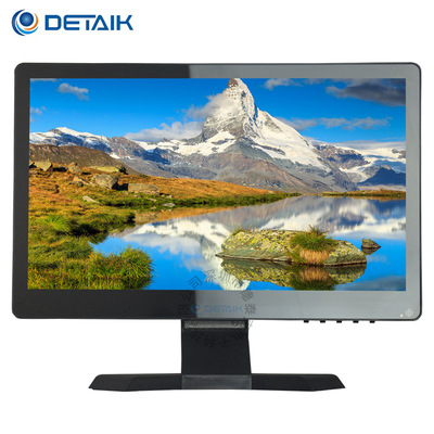 厂家直销15.6寸液晶监控显示器全平面宽屏安防监视显示器|ms