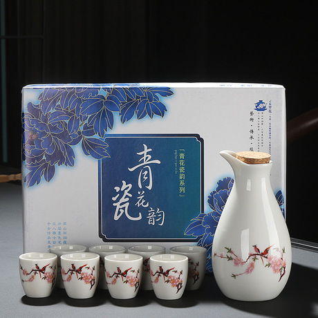 Bán buôn Creative cốc gốm rượu vang trắng flagon phù hợp với gia đình nhỏ với rượu sake nhỏ chén rượu Sake Set điểm Bộ rượu