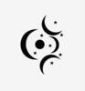 Creative DIY Star Moon Static Wall Sticker Clock Home Decoration Acquire Mirror Hanging Clock WC1321