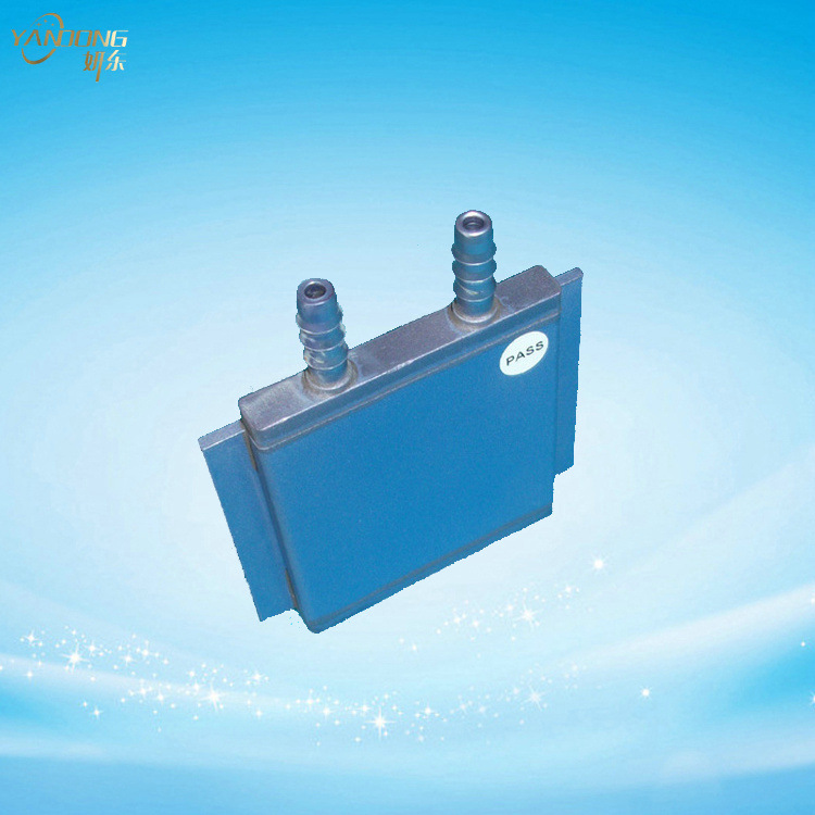 76*68*8mm蓝色铝水冷头热量交换器水冷散热多平台水冷用品T7668A