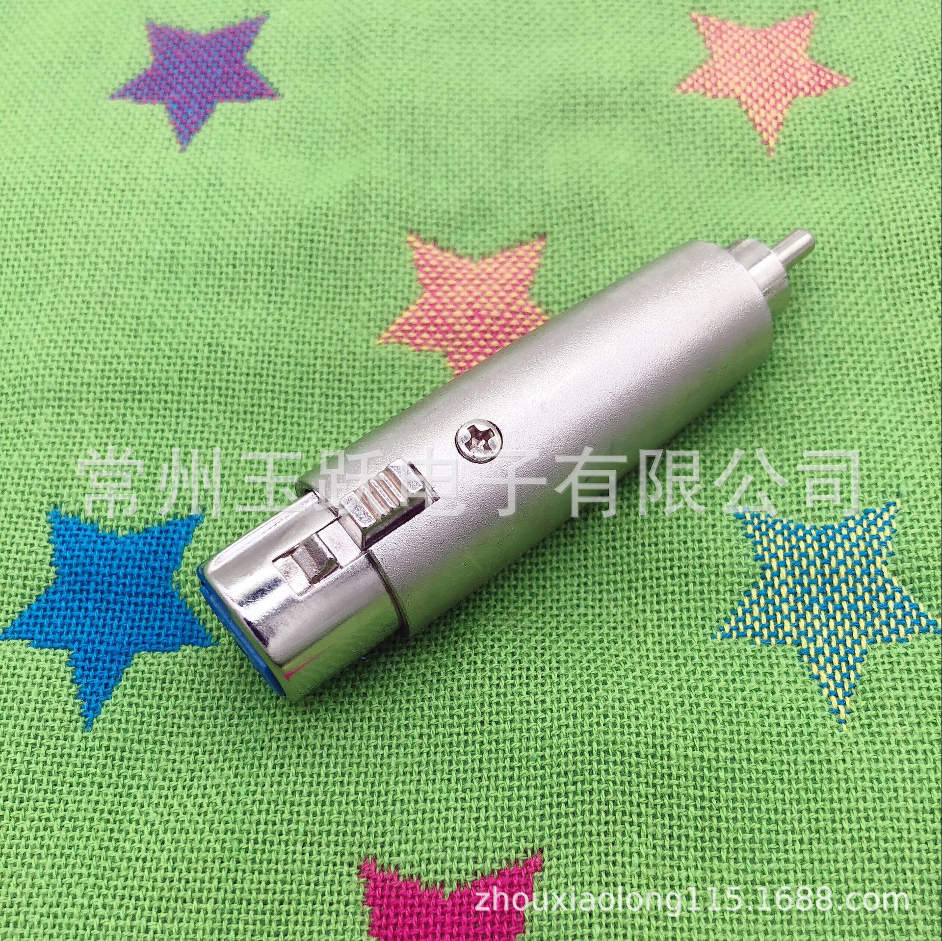 【厂家直销】三芯卡侬 卡农母转RCA公 音视频转接头