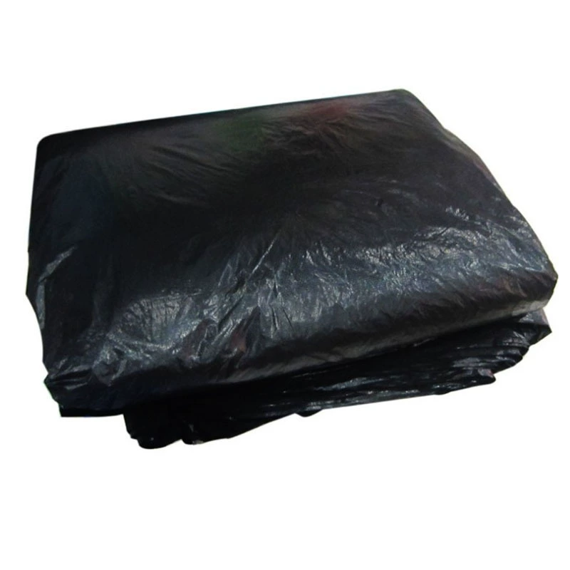 Черный одноразовый пакет для мусора, усиленная толщина, 80×90 см