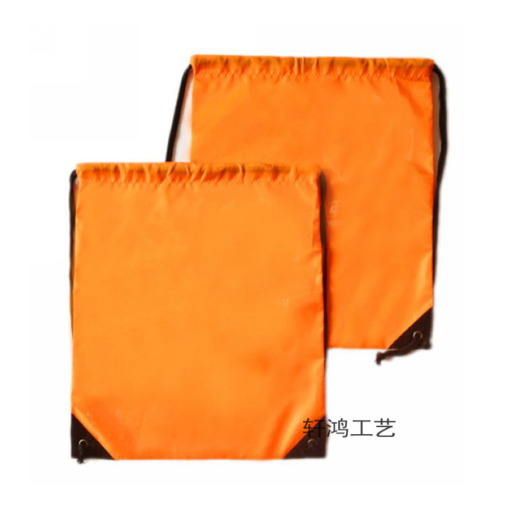 专业定制防水牛津布穿绳袋 双肩涤纶拉绳马拉松袋 尼龙束口收纳袋