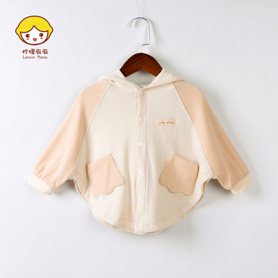 2019新款儿童 双口袋斗篷卫衣 彩棉斗篷卫衣 厂家批发直销