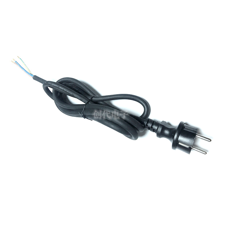 IP44防水插头线 H05RN-F3*1.0平方 欧规电源线设备开关灯管