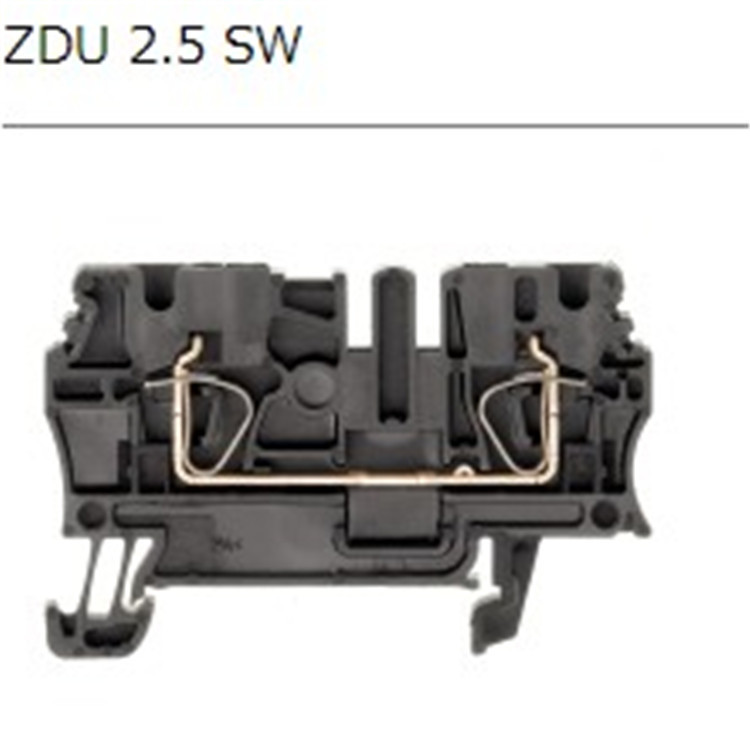 ZDU 2.5 SW	接线端子(PT)	魏德米勒/weidmuller	1683330000"
