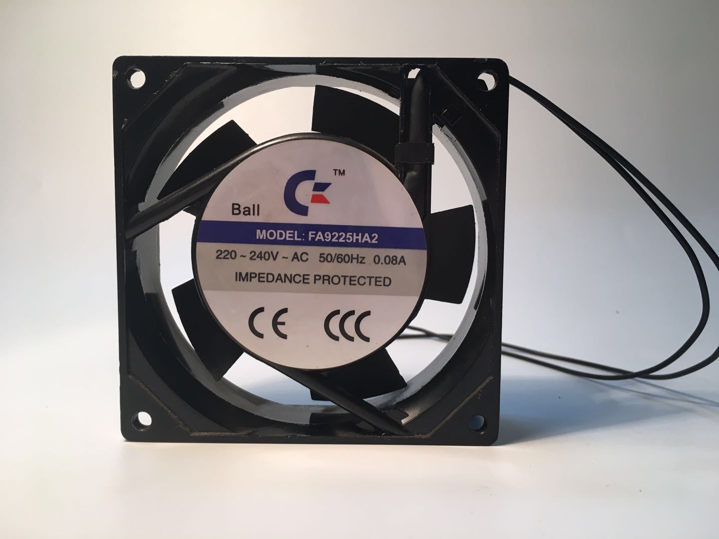 现货供应双滚珠交流工业散热风扇FA9225HA2 92X92X25mm 220V