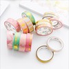 Paper tape, sticker, extra-long matte transparent hair band, custom made