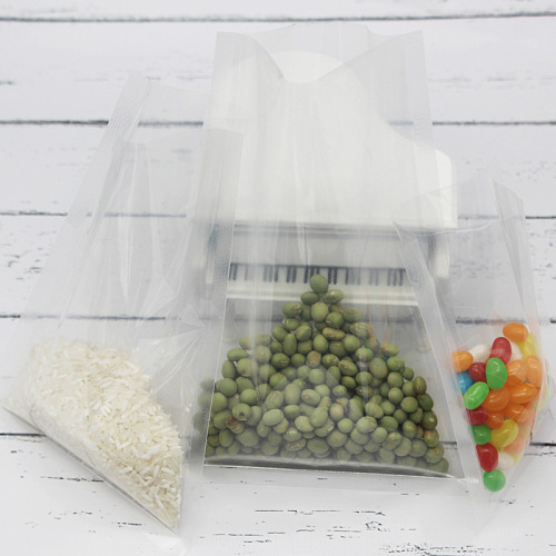 Transparent plastic bag, glossy surface vacuum bag, three-side sealed flat pocket, meat product cooked food preservation inner bag, laminated food bag
