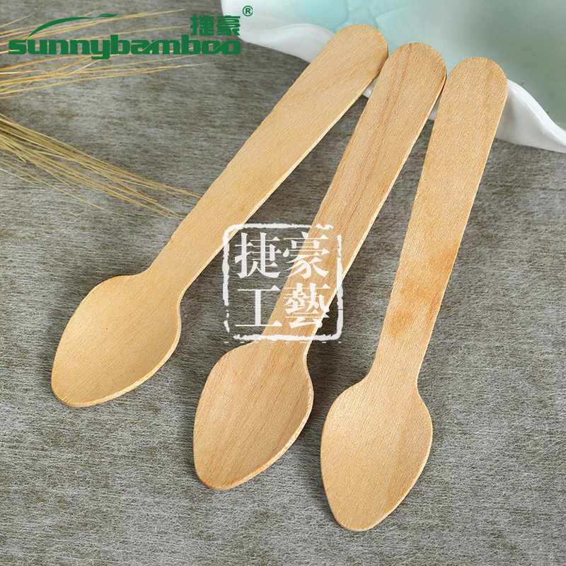 New disposable tableware, high-quality wooden pointed spoons, multi-purpose portable disposable knives, forks and spoons, wholesale from the manufacturer detail image 4