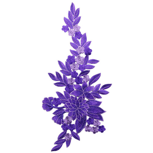 National-style decorative edge patch for down jackets, patch to repair holes, symmetrical embroidered patch, DIY no-glue sewing.