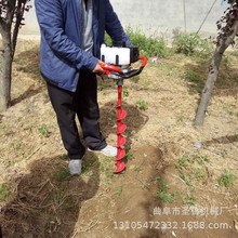 大棚立柱打孔机 大同市种植挖坑机 圣鲁小型汽油钻孔机