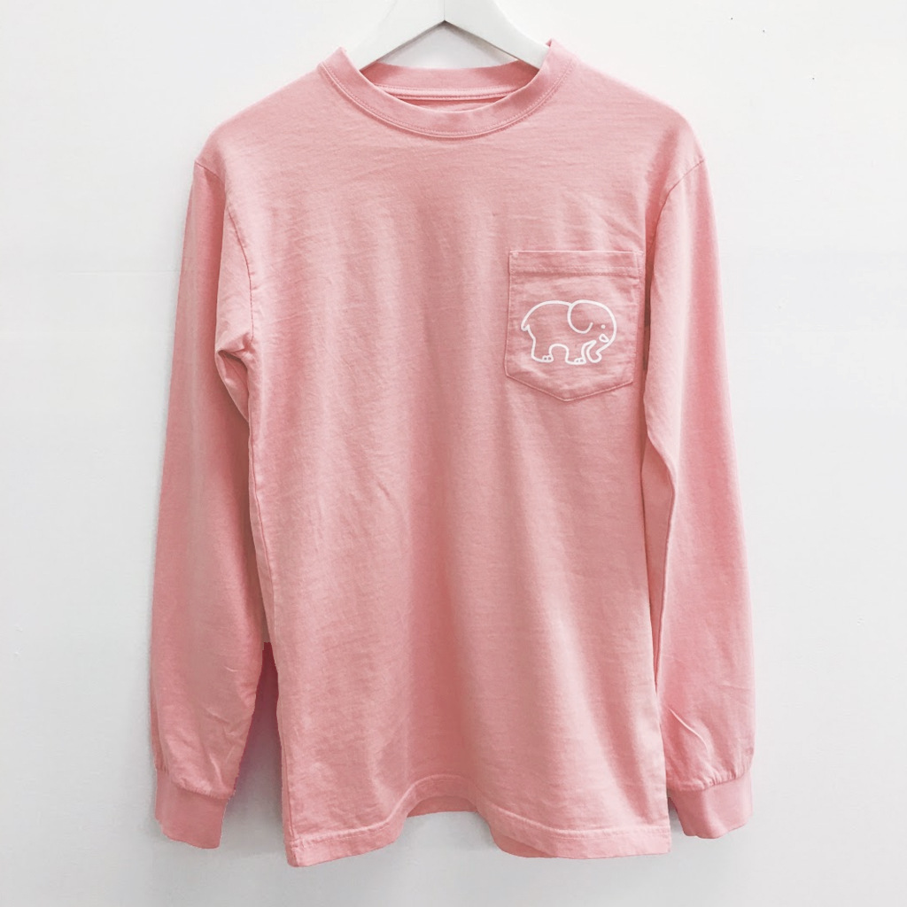 Womens Long Sleeve Slim Fit T Shirt Cartoon Elephant Print Casual Style for Spring and Autumn Wholesale Available