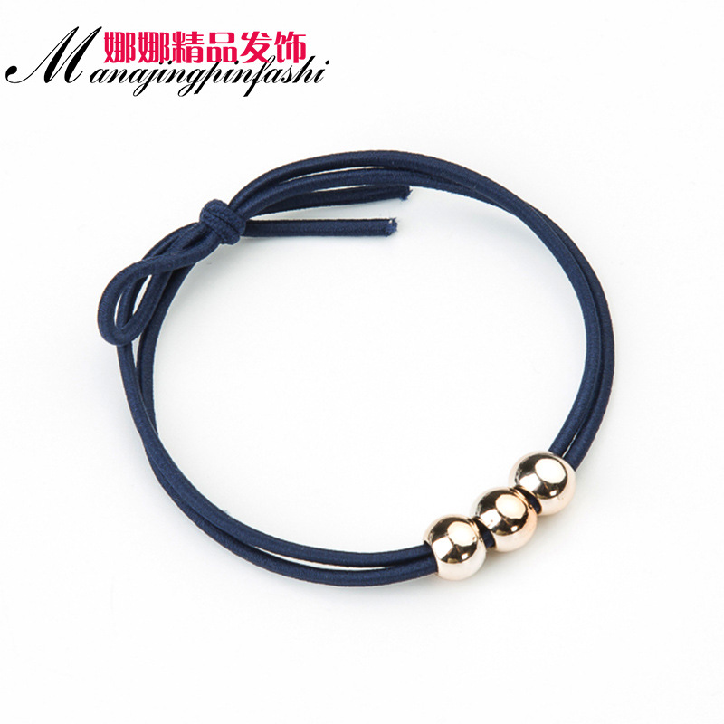 廠家批發新款韓版綁頭繩氣質多層珍珠發飾頭飾基礎紮頭發發繩發圈