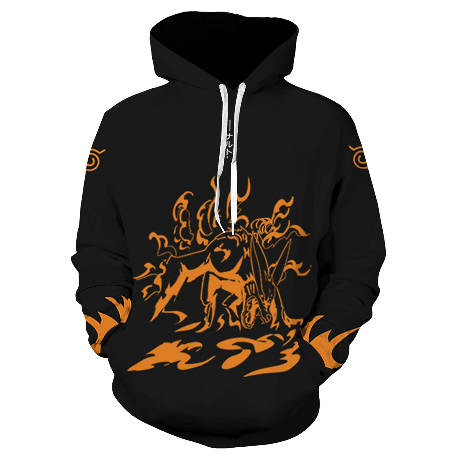 The new Naruto Uchiha Sasuke 3D printing pullover hooded sweater cos anime peripherals one piece on behalf of