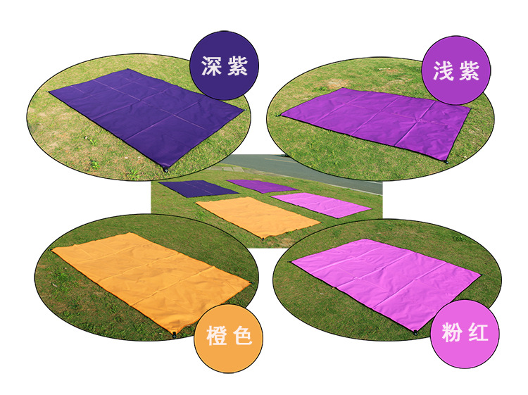 粉橙紫四色地席图