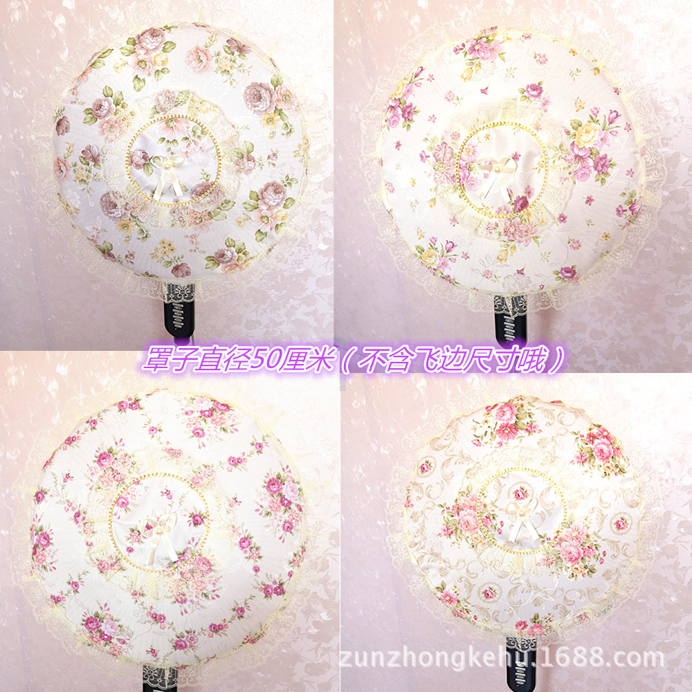 促销欧韩田园棉麻布艺套安全罩电风扇罩子套防尘罩电风扇防尘罩套|ru