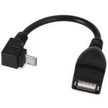 适用于三星i9100 I9250 OTG数据线 弯头连接 micro USB安卓转接线